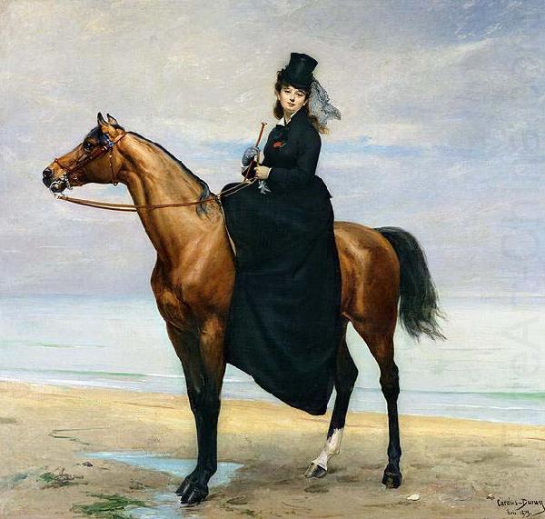 unknow artist Equestrian Portrait of Mademoiselle Croizette china oil painting image